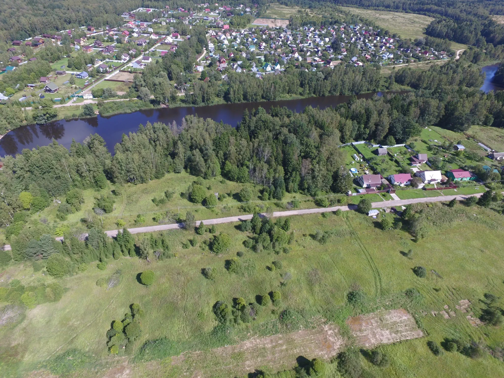 Посёлок Каверино вид на озеро